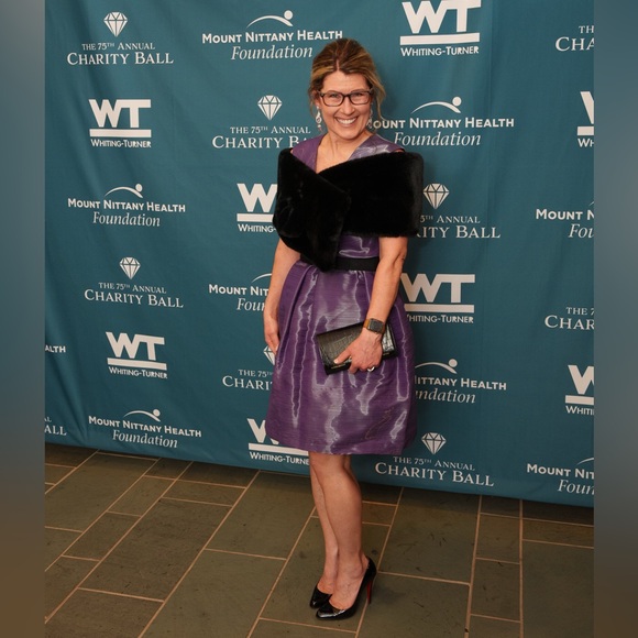 Victoria Beckham elegant purple cocktail dress Size 6 fits like a Size 4 - Picture 12 of 16